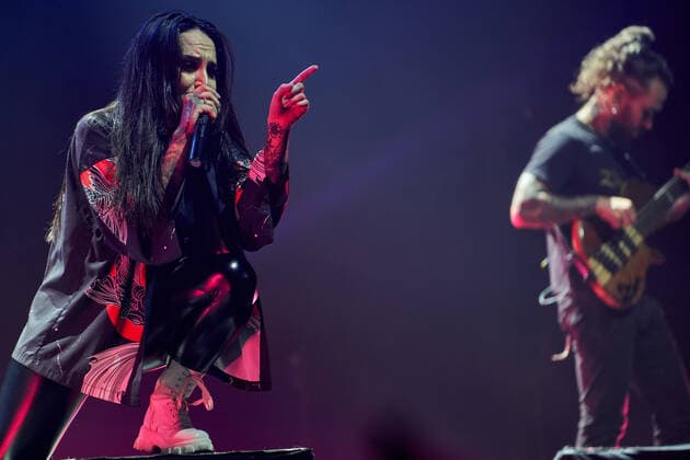 Jinjer Konzert in Moskau September 10, 2021, Moscow, Russia: Tatiana Shmaylyuk of Jinjer band performs live on stage at the 1930 Moscow. Moscow Russia - ZUMAs197 20210910_zaa_s197_528 Copyright: xMihailxSiergiejeviczx