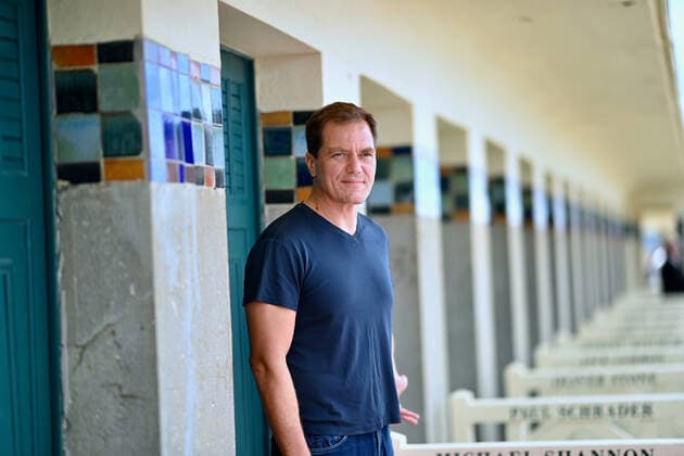 47eme festival du cinema americain de Deauville. Michael Shannon inaugure sa cabine de plage. The 47th Deauville American Film Festival 2021. US actor Michael Shannon unveils a beach cabin marked with his name on the Promenade des Planches during the 47th Deauville US Film Festival in Deauville, western France, on September 8, 2021. 272148 2021-09-11 Shannon, Michael  Copyright: xFranckxCastel MPPx STAR_272148_011