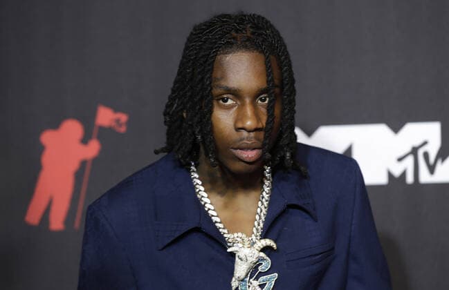Pre-show performer Polo G arrives on the red carpet at the 38th annual MTV Video Music Awards at Barclays Center in New York City on Sunday, September 12, 2021.  NYP20210912170 JOHNxANGELILLO