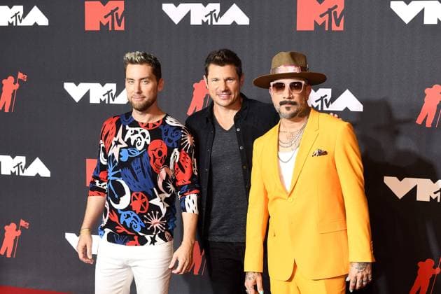 June 8, 2017, New York, NY, USA: Lance Bass, Nick Lachey, AJ McLean attend the 2021 MTV Video Music Awards at Barclays Center on September 12, 2021 in the Brooklyn borough of New York City. New York USA - ZUMAs181 20170608_zea_s181_086 Copyright: xImagespacex