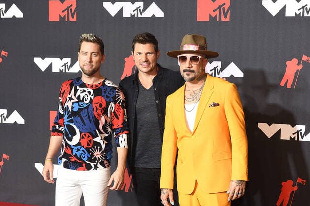 June 8, 2017, New York, NY, USA: Lance Bass, Nick Lachey, AJ McLean attends the 2021 MTV Video Music Awards at Barclays Center on September 12, 2021 in the Brooklyn borough of New York City. New York USA - ZUMAs181 20170608_zea_s181_144 Copyright: xImagespacex