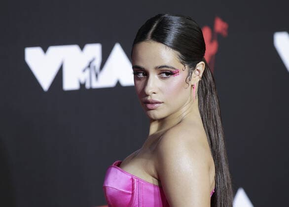 Camila Cabello arrives on the red carpet at the 38th annual MTV Video Music Awards at Barclays Center in New York City on Sunday, September 12, 2021.  NYP20210912908 JOHNxANGELILLO