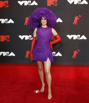 Kacey Musgraves arrives on the red carpet at the 38th annual MTV Video Music Awards at Barclays Center in New York City on Sunday, September 12, 2021.  NYP20210912913 JOHNxANGELILLO