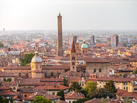 View of Bologna s cityscape from San Michele in Bosco, Bologna, Emilia Romagna, Italy, Europe Copyright: LucaxAbbate 1351-2