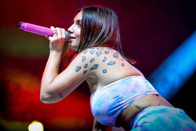 September 12, 2021, Codigoro FE, Italy Codigoro FE , Italy, Codishow, September 12, 2021, Elettra Lamborghini during Elettra Lamborghini on Tour 2021 Italian singer Music Concert Codigoro FE Italy  - ZUMAl164 1006576086st Copyright: xEttorexGriffonix