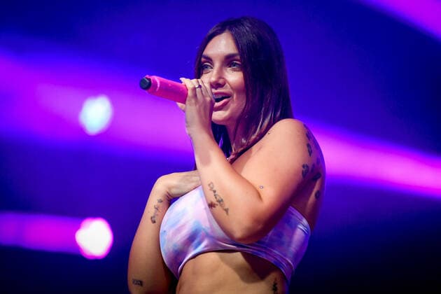 September 12, 2021, Codigoro FE, Italy Codigoro FE , Italy, Codishow, September 12, 2021, Elettra Lamborghini during Elettra Lamborghini on Tour 2021 Italian singer Music Concert Codigoro FE Italy  - ZUMAl164 1006576411st Copyright: xEttorexGriffonix