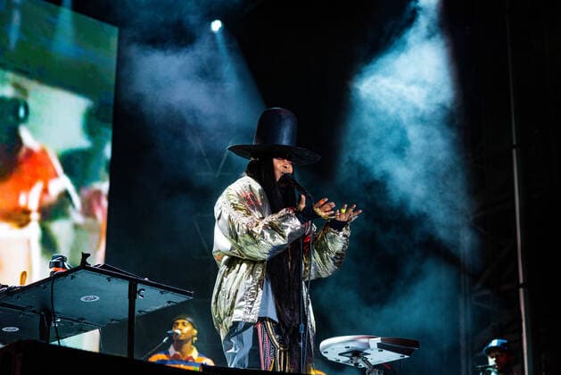 September 12, 2021, Chicago, Illinois, USA: CHICAGO, IL - SEPTEMBER 12h: Erykah Badu headlines Day 3 at Pitchfork 2021 in Chicago Illinois. ( imageSPACE) Chicago USA - ZUMAs181 20210912_zea_s181_183 Copyright: xAnniexLesserx