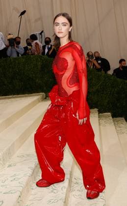 Ella Emhoff attends The Met Gala at The Metropolitan Museum of Art celebrating the opening of In America: A Lexicon of Fashion in New York City on Monday, September 13, 2021.  NYP20210913515 JOHNxANGELILLO