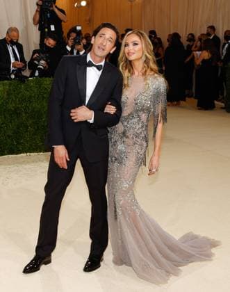 Adrien Brody and Georgina Chapman attend The Met Gala at The Metropolitan Museum of Art celebrating the opening of In America: A Lexicon of Fashion in New York City on Monday, September 13, 2021.  NYP20210913519 JOHNxANGELILLO