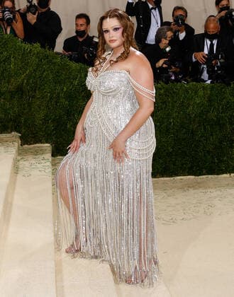 Barbie Ferreira arrives for The Met Gala at The Metropolitan Museum of Art celebrating the opening of In America: A Lexicon of Fashion in New York City on Monday, September 13, 2021.  NYP20210913523 JOHNxANGELILLO