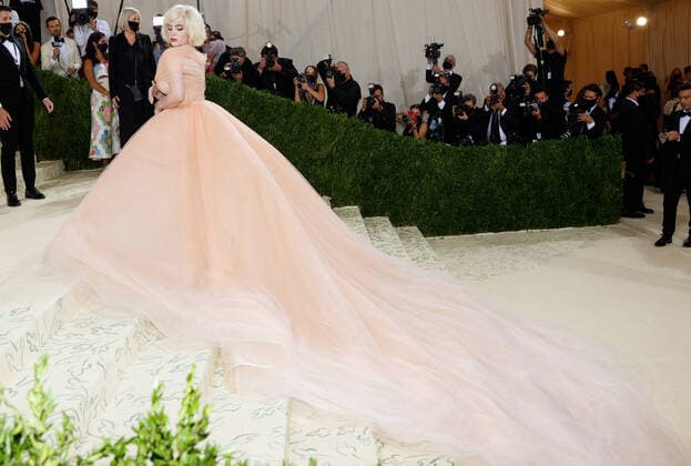 Billie Eilish arrives for The Met Gala at The Metropolitan Museum of Art celebrating the opening of In America: A Lexicon of Fashion in New York City on Monday, September 13, 2021.  NYP202109135262 JOHNxANGELILLO