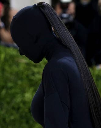 Kim Kardashian arrives on the red carpet for The Met Gala at The Metropolitan Museum of Art celebrating the opening of In America: A Lexicon of Fashion in New York City on Monday, September 13, 2021.  NYP20210913309 JOHNxANGELILLO