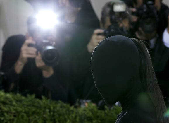 Kim Kardashian arrives on the red carpet for The Met Gala at The Metropolitan Museum of Art celebrating the opening of In America: A Lexicon of Fashion in New York City on Monday, September 13, 2021.  NYP20210913310 JOHNxANGELILLO
