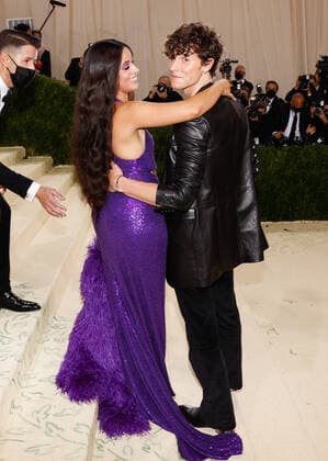 Camila Cabello and Shawn Mendes arrive for The Met Gala at The Metropolitan Museum of Art celebrating the opening of In America: A Lexicon of Fashion in New York City on Monday, September 13, 2021.  NYP20210913616 JOHNxANGELILLO