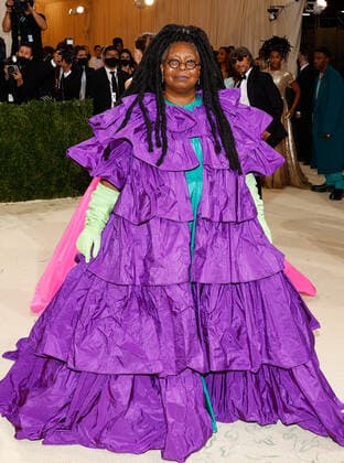 Whoopi Goldberg arrives for The Met Gala at The Metropolitan Museum of Art celebrating the opening of In America: A Lexicon of Fashion in New York City on Monday, September 13, 2021.  NYP20210913596 JOHNxANGELILLO