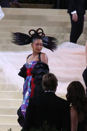 September 13, 2021, New York City, New York, USA: NAOMI OSAKA attends the Met Gala 2021 celebrating Ã¢â‚¬oeIn America:A Lexicon of FashionÃ¢â‚¬Â.The Metropolitan Museum of Art, NYC.September 13, 2021. New York City USA - ZUMAms4_ 20210913_zaf_ms4_004 Copyright: xSoniaxMoskowitzxGordonx