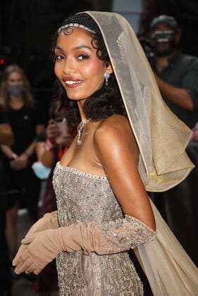 September 13, 2021, New York, New York, USA: Actress YARA SHAHIDI attends the 2021 VIP Met Gala departures held at The Mark Hotel. New York USA - ZUMAk03_ 20210913_zaf_k03_057 Copyright: xNancyxKaszermanx