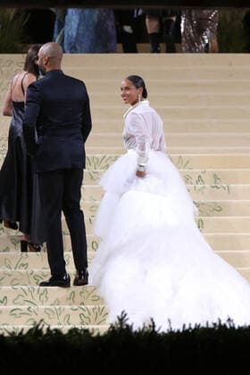 September 13, 2021, New York City, New York, USA: ALICIA KEYS attends the Met Gala 2021 celebrating Ã¢â‚¬oeIn America:A Lexicon of FashionÃ¢â‚¬Â.The Metropolitan Museum of Art, NYC.September 13, 2021. New York City USA - ZUMAms4_ 20210913_zaf_ms4_008 Copyright: xSoniaxMoskowitzxGordonx