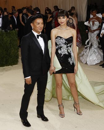 Gemma Chan arrives on the red carpet for The Met Gala at The Metropolitan Museum of Art celebrating the opening of In America: A Lexicon of Fashion in New York City on Monday, September 13, 2021.  NYP20210913354 JOHNxANGELILLO