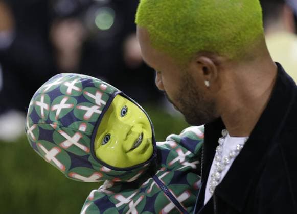 Frank Ocean arrives on the red carpet for The Met Gala at The Metropolitan Museum of Art celebrating the opening of In America: A Lexicon of Fashion in New York City on Monday, September 13, 2021.  NYP20210913377 JOHNxANGELILLO
