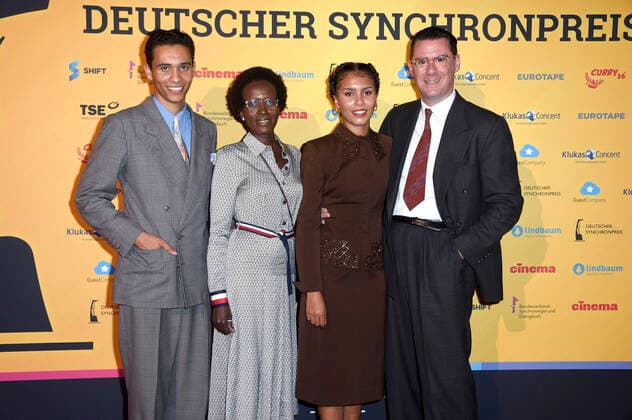 David Hermlin, Joyce Hermlin, Rachel Hermlin and Andrej Hermlin at the award ceremony of the German Dubbing Award 2021 at the Tipi am Kanzleramt Berlin, 15 09 2021 Foto:xN.xKubelkax xFuturexImage