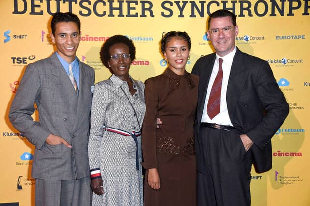 David Hermlin, Joyce Hermlin, Rachel Hermlin and Andrej Hermlin at the award ceremony of the German Dubbing Award 2021 at the Tipi am Kanzleramt Berlin, 15 09 2021 Foto:xN.xKubelkax xFuturexImage