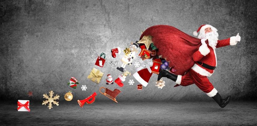 weihnachtsmann,eile,weihnachtsgeschenk,nikolaus,nikoläuse,weihnachtsmänner,beeilen,beeilung,eilen,eilig,hast,hasten,hastig,hektik,hektisch,schnell,geschenk,geschenke,weihnachtsgeschenke,weihnachtspäckchen *** santa clause,hurry,christmas present,santa,hurries,in a rush,rush,christmas gift,christmas presents 2oh-g2f ,model released, Symbolfoto
