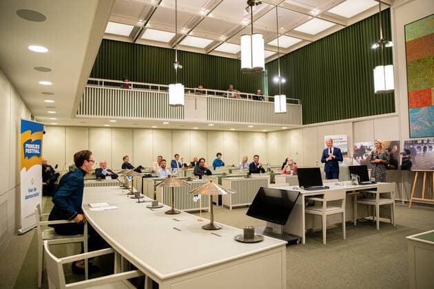 THE HAGUE The prize for the best political podcast of the year is organized every year by Democracy in Word and Image ANP WESLEY DE WIT  Copyright: xHollandsexHoogtex xxANPx x437634404x