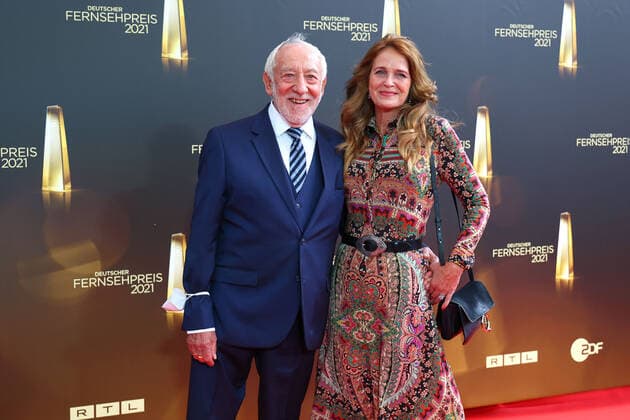 Dieter Hallervorden and Christiane Zander arriving at the German Television Award ceremony on 16 09 2021 in Cologne German Television Award ceremony 2021 in Cologne