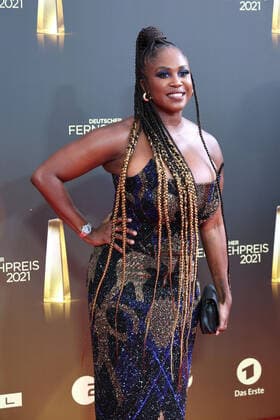 Motsi Mabuse at the arrival to the German Television Award Ceremony on 16 09 2021 in Cologne German Television Award Ceremony 2021 in Cologne