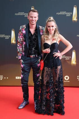 Christian Ehrlich and Marie Wegener arriving at the German Television Award ceremony on 16 09 2021 in Cologne German Television Award ceremony 2021 in Cologne