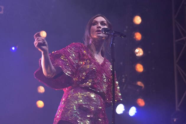 September 16, 2021, Newport, United Kingdom: English singer, songwriter and model Sophie Michelle Ellis-Bextor performs live on stage at the Isle of Wight Festival in Newport. Newport United Kingdom - ZUMAs197 20210916_zaa_s197_282 Copyright: xDawnxFletcher-Parkx