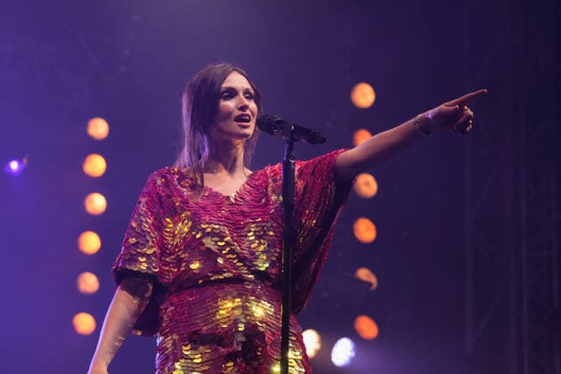 September 16, 2021, Newport, United Kingdom: English singer, songwriter and model Sophie Michelle Ellis-Bextor performs live on stage at the Isle of Wight Festival in Newport. Newport United Kingdom - ZUMAs197 20210916_zaa_s197_285 Copyright: xDawnxFletcher-Parkx