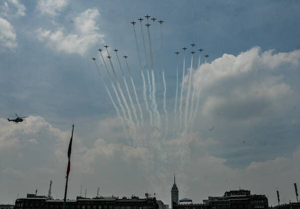 Military Parade Of 211th Anniversary Of Independence Day MEXICO CITY, MEXICO - SEPTEMBER 16, 2021: A Militar of Mexican army takes part during the Military Parade to commemorate the 211th Anniversary of Mexico s Independence Day at Mexico City downtown on September 16, 2021 in Mexico City, Mexico. (Photo by Aidee Martinez Eyepix Group) Copyright: xAideexMartinezx EYEPIXGROUP_AMA_16092021_5032