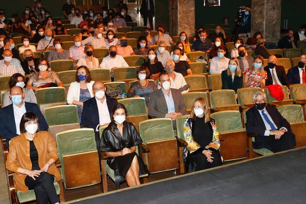 17-09-2021 Queen Letizia attend the Famelab Espana 2021 scientific monologist competion at the Circle of Fine Arts in Madrid. Â  Copyright: xPPEx
