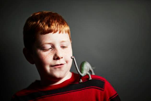 Boy with toy dinosaur on shoulder, 23.12.2014, Copyright: xJPMx, model released, dinosaur,gray background,red hair,copy space,head and shoulders,portrait,studio shot,bizarre,childhood,idea,real people,fun,humor,individuality,togetherness,friendship,toy,child,10 to 11 years,shoulder,caucasian ethnicity,male,boy,only one boy,pre-adolescent boy,only one pre-adolescent boy,one person,indoors,on top of,out of context,January 2015 Release,Caucasian Ethnicity,Child,Pre-Adolescent Child,10-11 Years,Male,Boys,Bizarre,Childhood,Enjoyment,Fun,Humor,Individuality,Not In Context,Relationship,Friendship,Togetherness,On Top Of,One Person,Coloured Background,Grey Background,Copy Space,Head And Shoulders,Animal,Dinosaur,Red Hair,Human Joint,Shoulder,Toy, Ref:IS09AN4ML