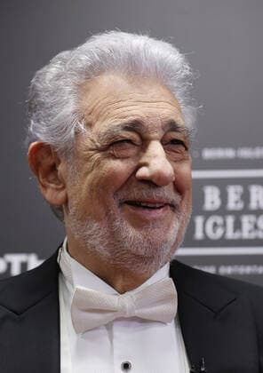 MOSCOW, RUSSIA - SEPTEMBER 18, 2021: Operatic tenor Placido Domingo arrives for a concert by Anna Netrebko at the State Kremlin Palace. The concert marks Netrebko s 50th birthday. Vladimir Gerdo TASS  TS11107B