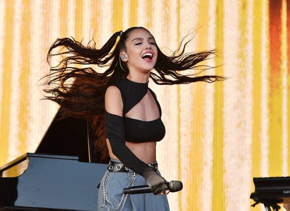 September 18, 2021, Las Vegas, NV, USA: Olivia Rodrigo performs on the Daytime Stage at the 2021 iHeartRadio Music Festival at AREA15 on September 18, 2021 in Las Vegas, Nevada. Las Vegas USA - ZUMAs181 20210918_zea_s181_003 Copyright: xImagespacex