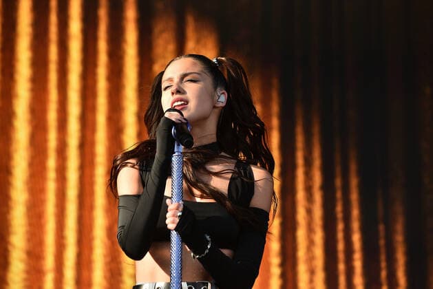 September 18, 2021, Las Vegas, NV, USA: Olivia Rodrigo performs on the Daytime Stage at the 2021 iHeartRadio Music Festival at AREA15 on September 18, 2021 in Las Vegas, Nevada. Las Vegas USA - ZUMAs181 20210918_zea_s181_016 Copyright: xImagespacex