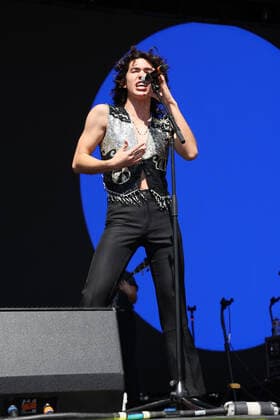 Singer Conan Gray performs on stage during the iHeartRadio Music Festival Daytime Concerts at Area15 in Las Vegas, Nevada on Saturday, September 18, 2021.  LAV2021091854 JAMESxATOA