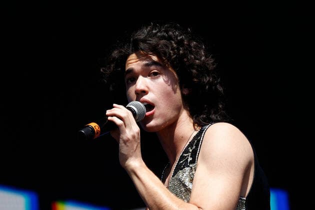 Pop singer Conan Gray performs on stage during the iHeartRadio Music Festival Daytime Concerts at Area15 in Las Vegas, Nevada on Saturday, September 18, 2021.  LAV2021091858 JAMESxATOA