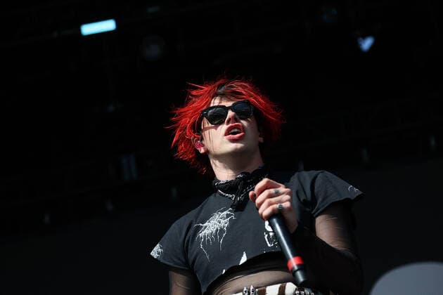 Musician Yungblud performs on stage during the iHeartRadio Music Festival Daytime Concerts at Area15 in Las Vegas, Nevada on Saturday, September 18, 2021.  LAV2021091873 JAMESxATOA