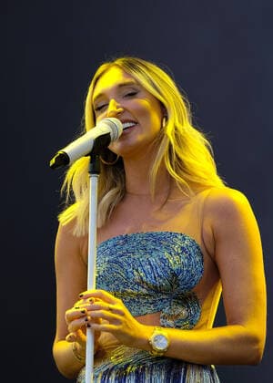 September 19, 2021, Newport, United Kingdom: English television personality and singer, songwriter Megan Elizabeth McKenna, who appeared on reality TV shows Celebrity Big Brother and The Only Way Is Essex performs live on stage at the Isle of Wight festival. Newport United Kingdom - ZUMAs197 20210919_zaa_s197_169 Copyright: xDawnxFletcher-Parkx