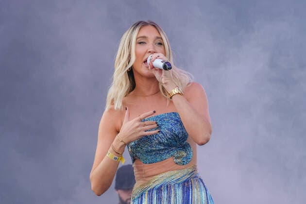 September 19, 2021, Newport, United Kingdom: English television personality and singer, songwriter Megan Elizabeth McKenna, who appeared on reality TV shows Celebrity Big Brother and The Only Way Is Essex performs live on stage at the Isle of Wight festival. Newport United Kingdom - ZUMAs197 20210919_zaa_s197_160 Copyright: xDawnxFletcher-Parkx