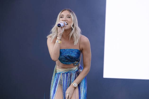 September 19, 2021, Newport, United Kingdom: English television personality and singer, songwriter Megan Elizabeth McKenna, who appeared on reality TV shows Celebrity Big Brother and The Only Way Is Essex performs live on stage at the Isle of Wight festival. Newport United Kingdom - ZUMAs197 20210919_zaa_s197_156 Copyright: xDawnxFletcher-Parkx
