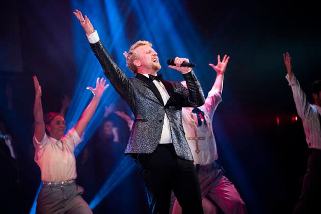 Host Pelle Emil Hebsgaard The Lauritzen Prize will be awarded at the Folketeatret on Sunday 19 September  Copyright: MartinxSylvestx COP105 spdk20210919-224535-L
