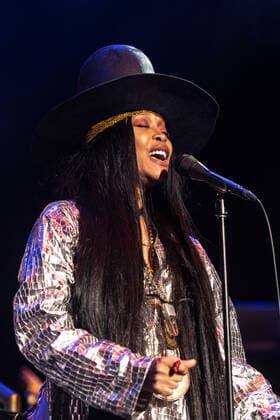 September 18, 2021, Concord, CA, USA: Erykah Badu performs on Day One of the Lights on Festival at Concord Pavilion on September 18, 2021 in Concord, California. ( Chris Tuite imageSPACE) Concord USA - ZUMAs181 20210918_zea_s181_344 Copyright: xImagespacex