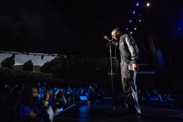 September 18, 2021, Concord, CA, USA: Masego performs on Day One of the Lights on Festival at Concord Pavilion on September 18, 2021 in Concord, California. ( Chris Tuite imageSPACE) Concord USA - ZUMAs181 20210918_zea_s181_281 Copyright: xImagespacex