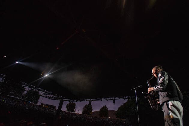 September 18, 2021, Concord, CA, USA: Masego performs on Day One of the Lights on Festival at Concord Pavilion on September 18, 2021 in Concord, California. ( Chris Tuite imageSPACE) Concord USA - ZUMAs181 20210918_zea_s181_285 Copyright: xImagespacex