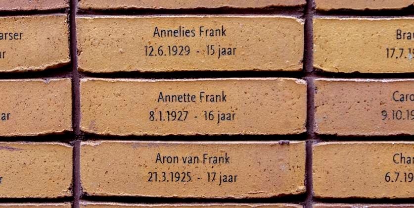 IMAGO ICONS: Anne Frank 19-09-2021 Anne Frank ( Annelies Frank 12-06-1929 15 years old) stone during the unveiling of the National Holocaust Memorial of Names in Amsterdam. Â  Copyright: xPPEx